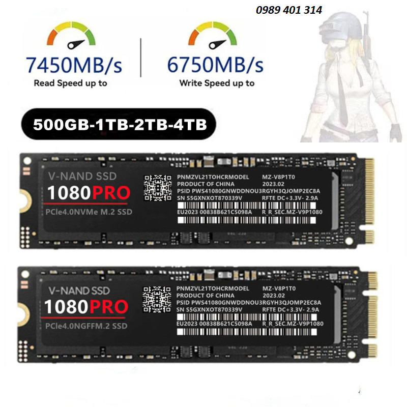 Ổ cứng SSD M.2 PCIe 4.0N VMe  4TB
