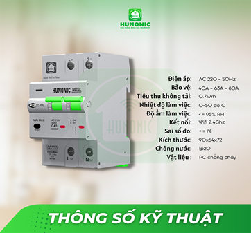 Aptomat thông minh hunonic