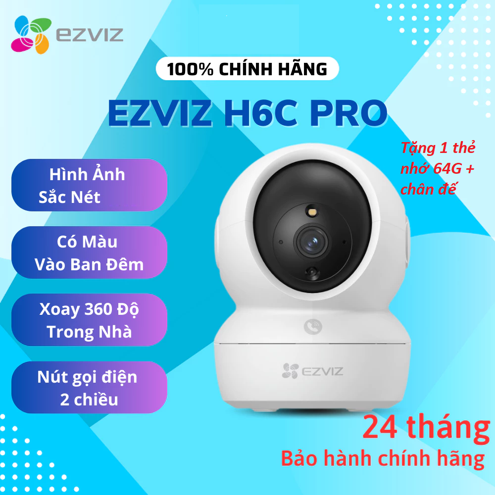 Camera Wifi  Ezviz C6N, H6C PRO 3MP/2Mp