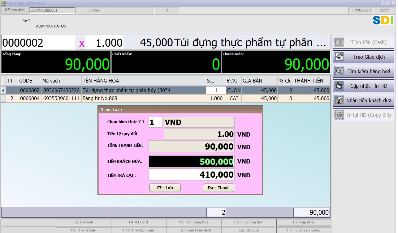 Phần mềm bán lẻ POS