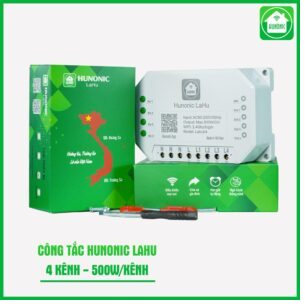 Công tắc Hunonic Lahu 4 kênh (500W/1 kênh) điều khiển từ xa